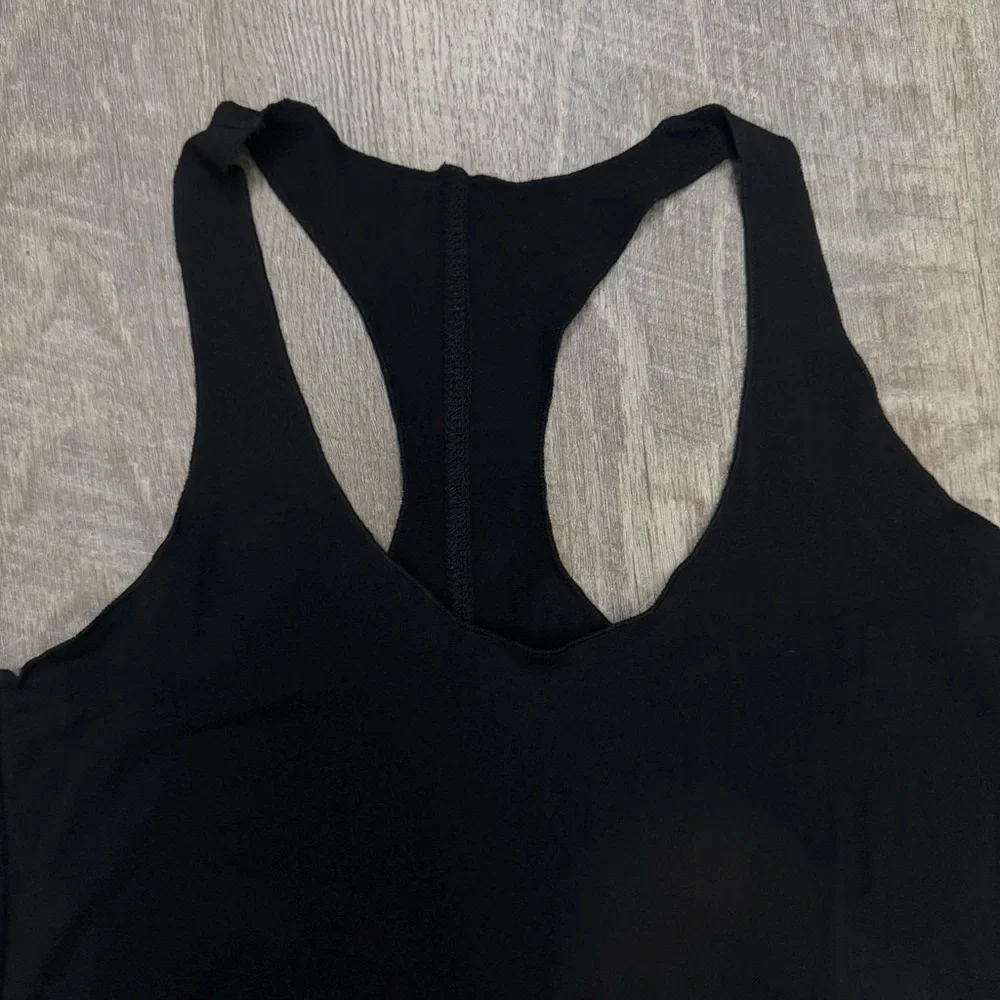 Black Lightweight Racerback Tank Running Fitness XS